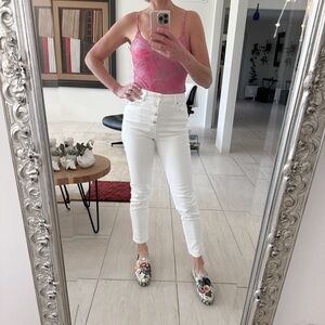 IRO White Skinny Jeans High Waisted Size 26